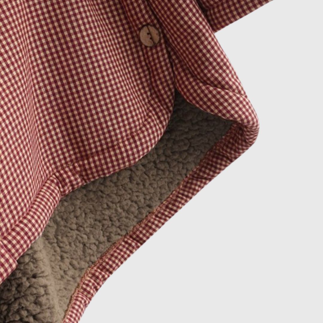 Dulce - Manteau à Capuche à Carreaux