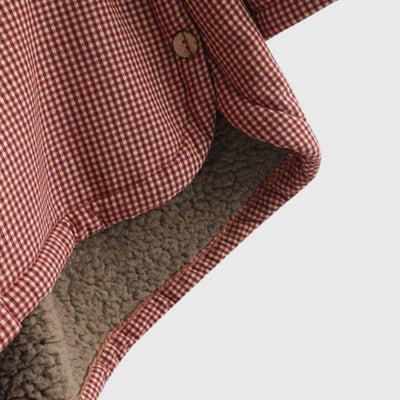 Dulce - Manteau à Capuche à Carreaux