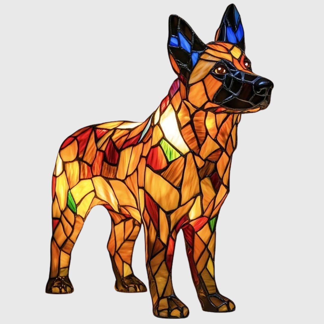 Bandito - Lampe Chien en Verre Coloré