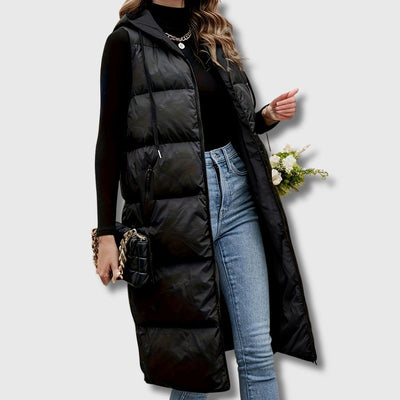 Louison - Gilet Long Matelassé Sans Manches | Édition Limitée