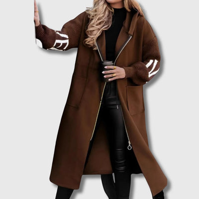 PEGGY - Veste en Tricot et Capuche