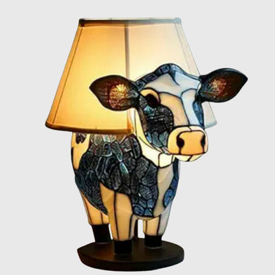 Marguerite - Lampe Vache en Verre Coloré