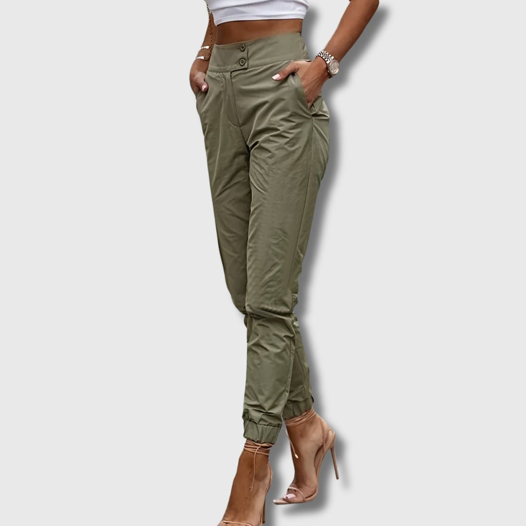 Émeraude - Pantalon Cargo Taille Haute | Édition Limitée