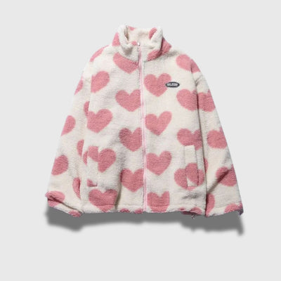 Katharina - Veste réversible à cœurs