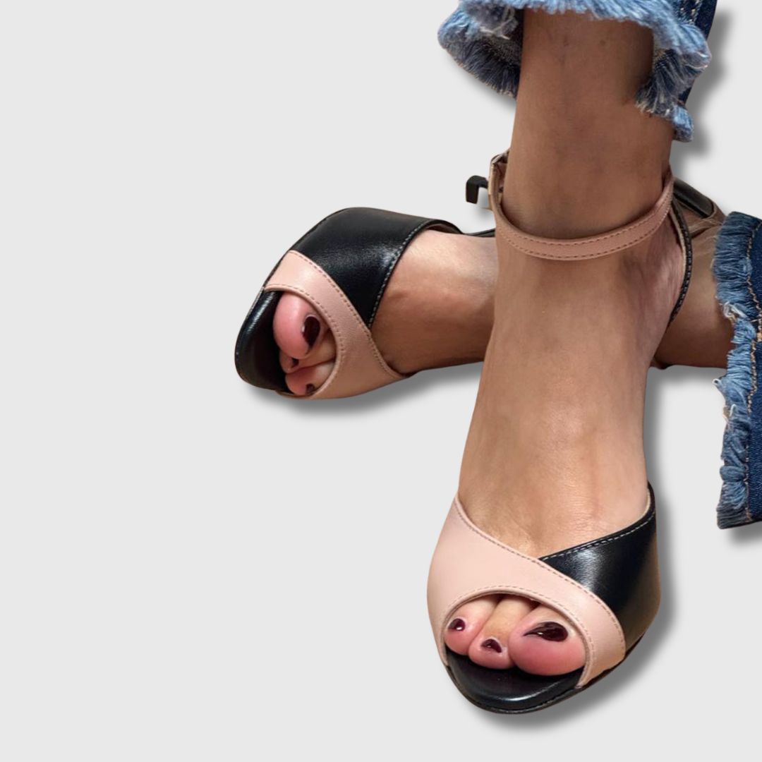 Leara™ | Décolleté avec talon moyen et bride de cheville pour femme