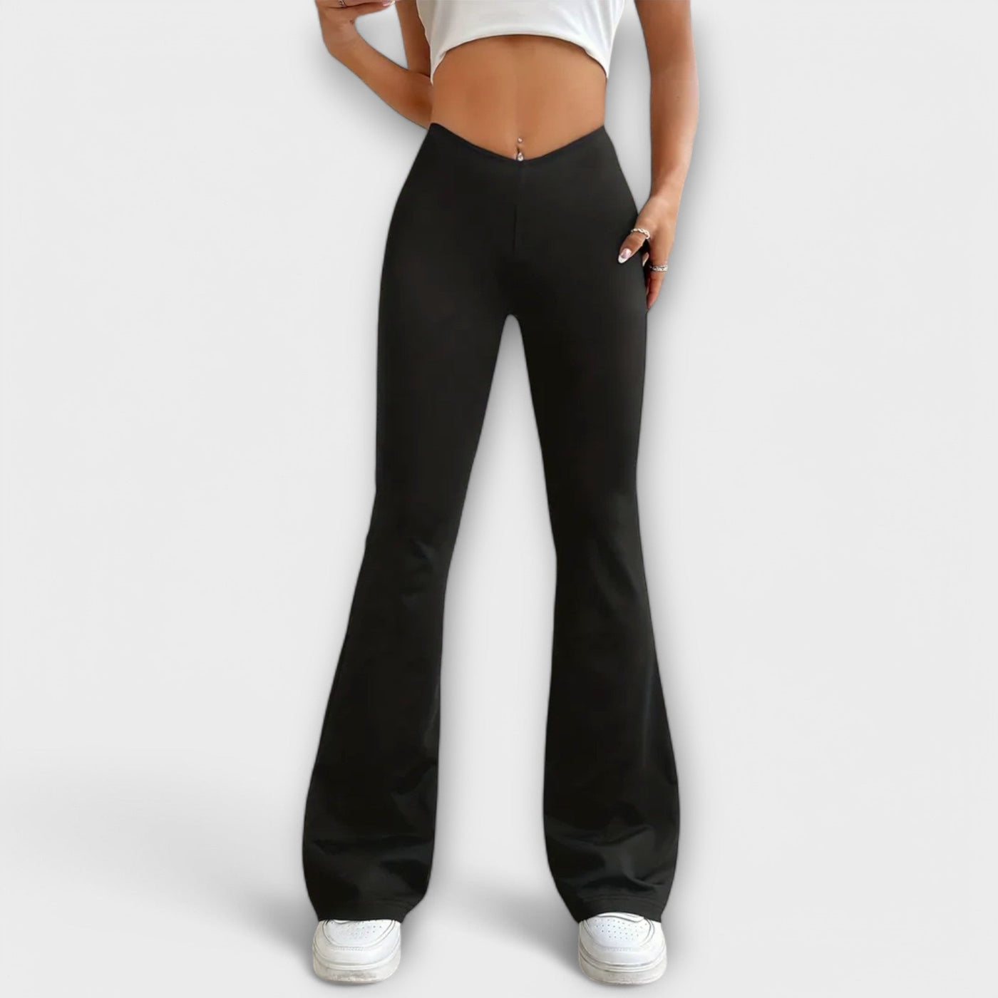 Serena - Pantalon ample avec jambe évasée