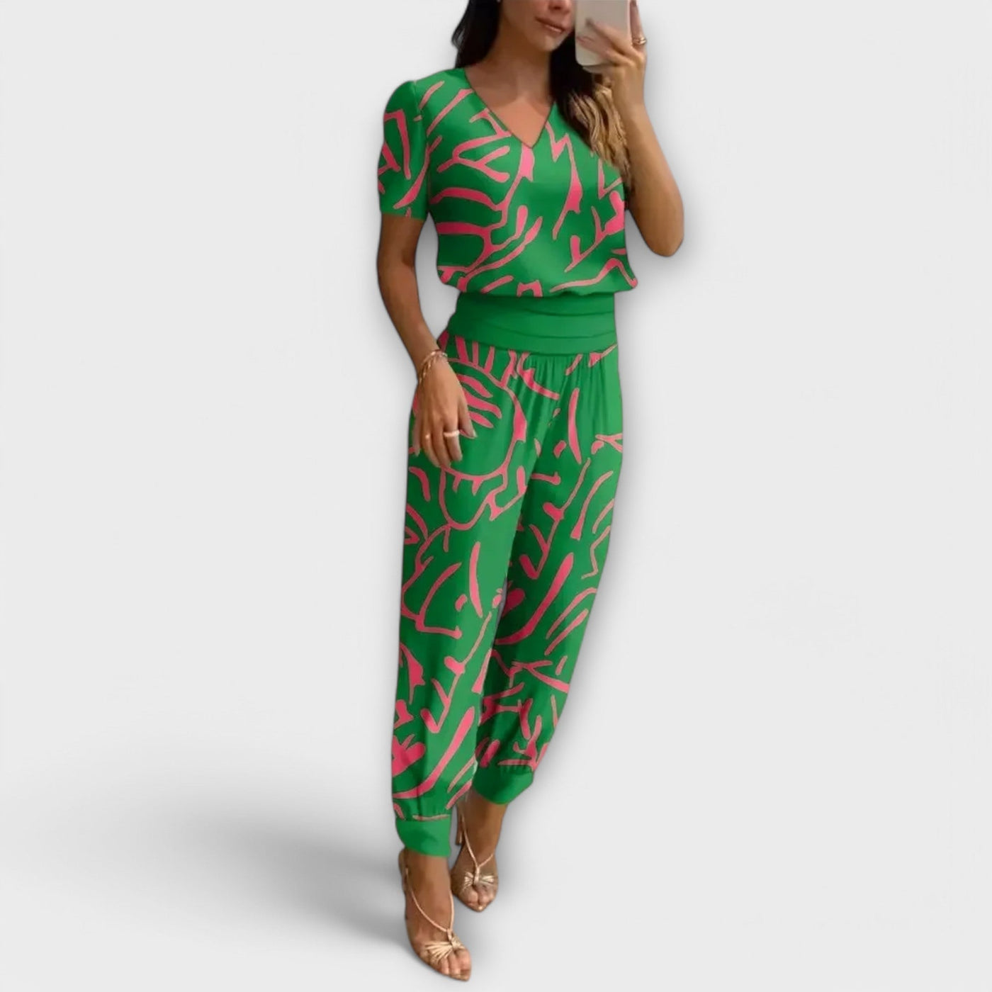 Irmelin – Ensemble Élégant Avec Haut Et Pantalon