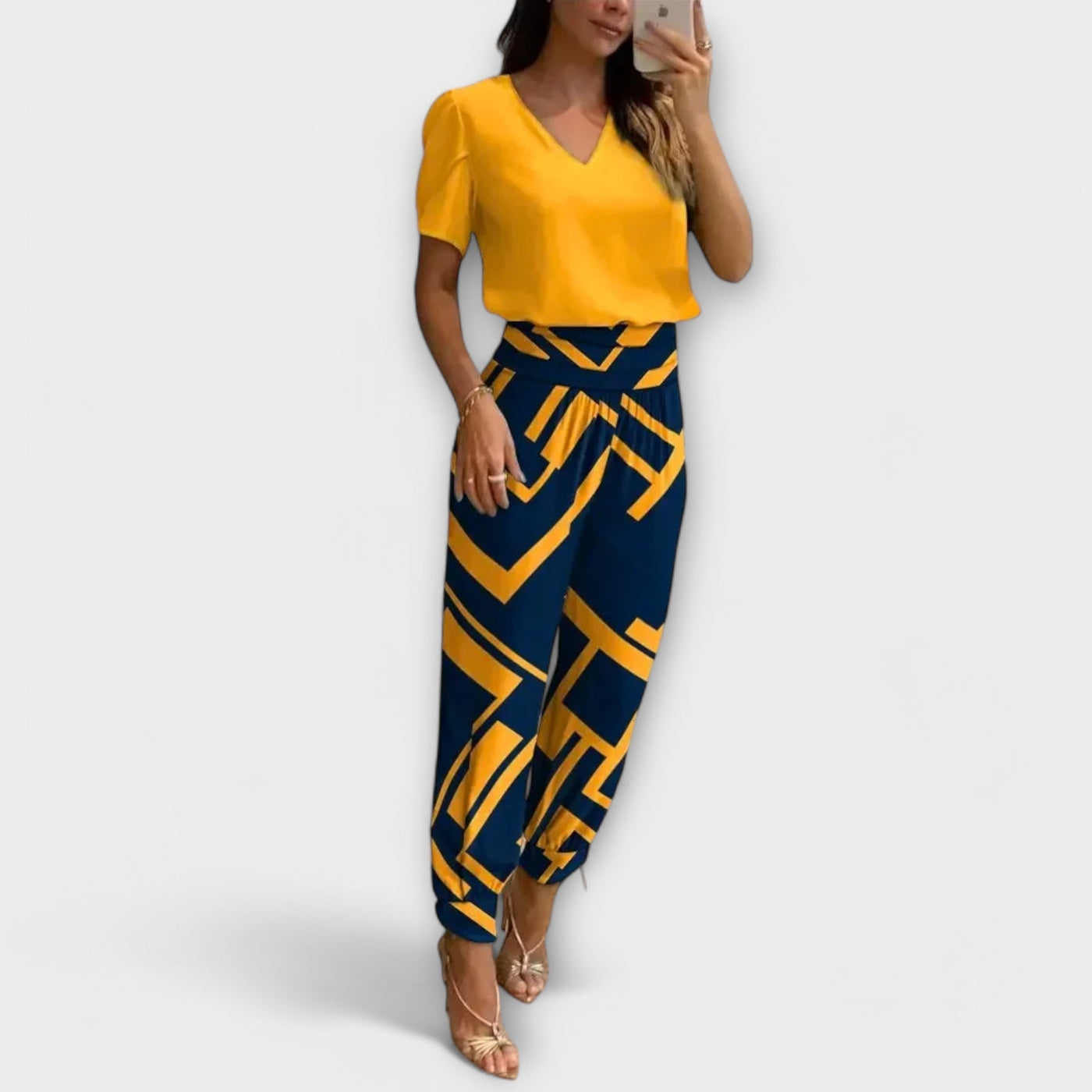 Irmelin – Ensemble Élégant Avec Haut Et Pantalon