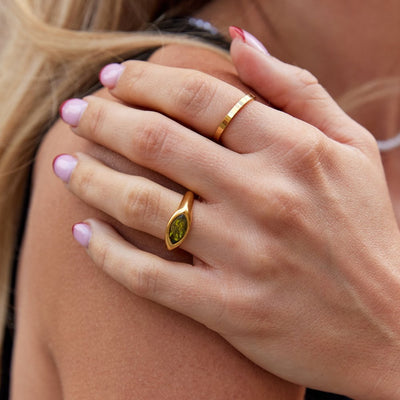 Bague en cristal vert Arizona