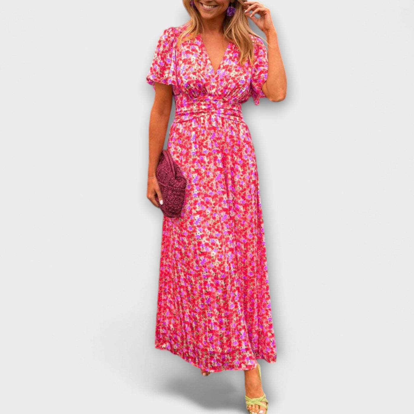 Elsie - Robe Classique à Col V