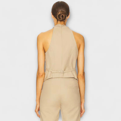 Juni - Débardeur à Col Halter Croisé